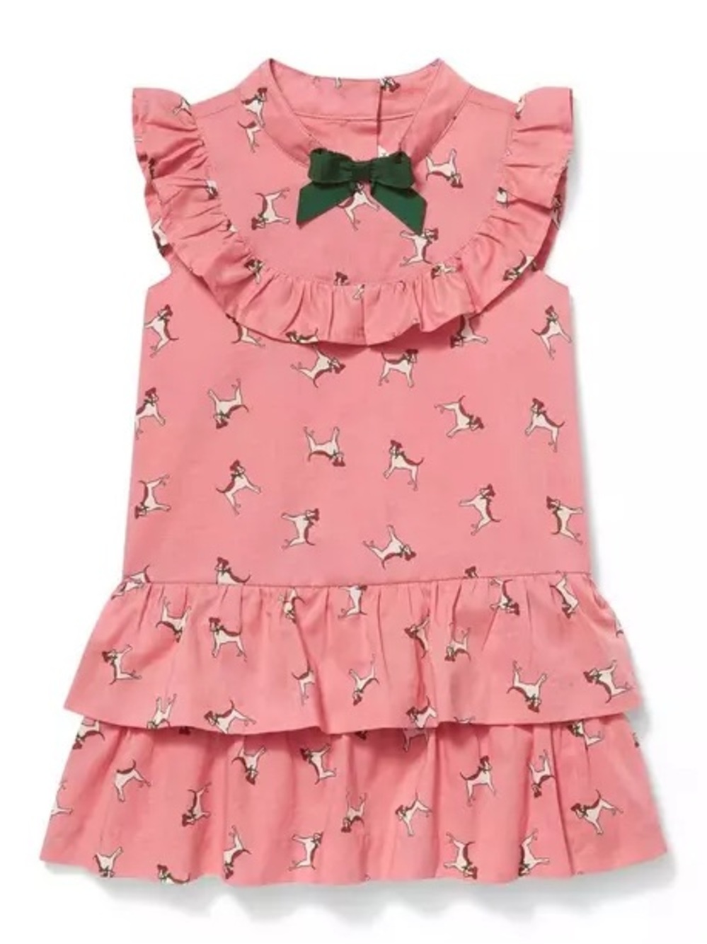 Janie and Jack Dog Ruffle Dress